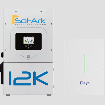 Sol-Ark 12K-2P Hybrid Inverter with One Deye LFP 10 kWh Batteries (10kwh)