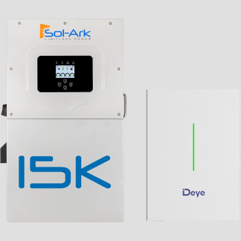 Sol-Ark 15K-2P Hybrid Inverter with One Deye LFP 10 kWh Batteries (10kwh)